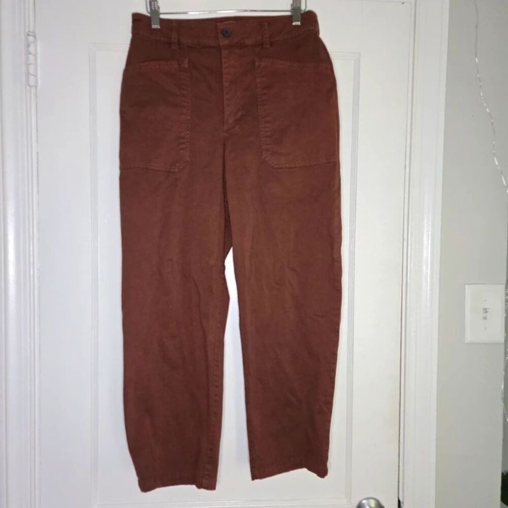 Universal Thread Muted Red Ankle Length Trouser Pants Women's 8